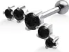 Helix Ohrpiercing 925 Sterling Silber mit Zirkoniasteinen Produktbild-Vorschau 1