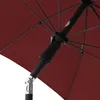 Sonnenschirm - Bordeaux - Polyester - Stahlgestell - Ø 210 Produktbild-Vorschau 4