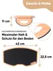 UNITURE® Ergonomische Holz Fußstütze Schreibtisch, Fußbank Produktbild-Vorschau 4