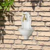 Wandbrunnen Gusseisen Weiß mit Messing-Wasserhahn Antikstil Produktbild-Vorschau 2