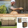 Kaminholzregal außen Metall 223x50x115 cm für 25cm Produktbild-Vorschau 7