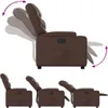 vidaXL Elektrischer Relaxsessel Braun Kunstleder Produktbild-Vorschau 6