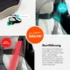 Collage of images showing a car seat with a focus on its belt guide feature. Náhľad obrázku produktu