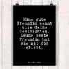 Mr. & Mrs. Panda Bild Eine gute Freundin kennt... DIN A4 - Produktbild-Vorschau 2