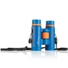 A pair of blue and orange binoculars on a white background. Produktbild-Vorschau