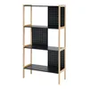 Scaffale a terra 'Dønna' 120x63x28cm colori nero/legno Anteprima dell’immagine prodotto 2