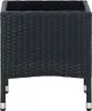 vidaXL Gartentisch Schwarz 40x40x45 cm Poly Rattan Produktbild-Vorschau 2