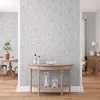 Tapete Florentin Blumen M1-No.11310 Vlies Grau Weiß Tadessi Produktbild-Vorschau 1