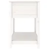 vidaXL Fioriera con ripiano bianco 111,5x54x81 cm in legno Anteprima dell’immagine prodotto 6