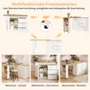 MODFU: Bar tafel, keukenbuffet met 3 lades en een zijplank. Productafbeelding-voorbeeld 5