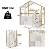 Letto a castello Flieks 90x200cm con armadietti, letto per Anteprima dell’immagine prodotto 5
