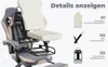 WOTSTA Gaming Stuhl Racing Bürostuhl Fußstütze Grau-Beige Produktbild-Vorschau 9