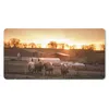MuchoWow® Mauspad Mousepad Bauernhof - Sonne - Schwein Produktbild-Vorschau 1