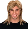A man wearing a blond mullet wig. Anteprima dell’immagine prodotto