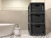 Commode en rotin - 3 paniers anthracite Voir les images du produit 6