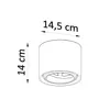 Wandleuchte Keramik KALU 1xGU10/ES111 10W Keramik Produktbild-Vorschau 4