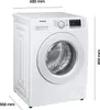 Samsung WW90T4048EE, Frontlader, 9 kg, B, 72 dB, 1400 RPM, Produktbild-Vorschau 10