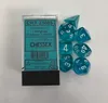 Chessex 7-Würfelset Translucent Polyhedral Teal/White Produktbild-Vorschau 2