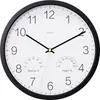 A wall clock with integrated thermometer and hygrometer. Anteprima dell’immagine prodotto