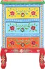 vidaXL Noční stolek ručně malovaný 40x30x60 cm Mango masiv Náhled obrázku produktu 2