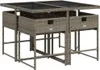 vidaXL Set da pranzo da giardino in 5 pezzi con cuscini in Anteprima dell’immagine prodotto 8
