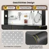 Hochschrank mit Lochbrett & Massivholzbeinen, Barschrank Produktbild-Vorschau 7