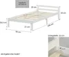 Homestyle4u dřevěná postel 90x200 jednolůžko postel pro Náhled obrázku produktu 4