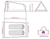 vidaXL Tenda da campeggio 2 persone Grigio e arancione Anteprima dell’immagine prodotto 6