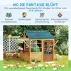 AIYAPLAY Kinderspielhaus aus Tannenholz, Faltbares Häuschen Produktbild-Vorschau 4