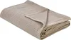BELIANI Přehoz na postel taupe bavlna 220 x 200 cm s pevným Náhled obrázku produktu 1
