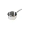 A stainless steel saucepan with a handle, shown in isolation on a white background. Voir les images du produit