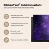 KitchenYeah© Herdabdeckplatte Aquarell - Sterne - Lila , Produktbild-Vorschau 6