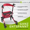 Juskys Rollator Vital faltbar, leicht, höhenverstellbar - Produktbild-Vorschau 5
