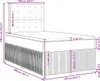 vidaXL Boxspringbett mit Matratze Hellgrau 120x200 cm Stoff Produktbild-Vorschau 8