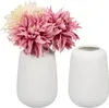 Lot de vases Relaxdays, 2 vases à fleurs, H x P : 15 x 10 Voir les images du produit 1