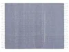 BELIANI Deka modrá bavlna 130 x 160 cm klasická s třásněmi Náhled obrázku produktu 4