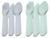 2x Besteck Mehrweg Party Camping Gabel Messer Löffel Produktbild-Vorschau 1