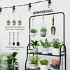 Outsunny 3-Etagen Pflanzenständer mit Haken, Blumenständer Produktbild-Vorschau 5