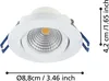 EGLO 3er Set LED Einbaustrahler Saliceto, dimmbare Produktbild-Vorschau 5