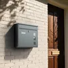 Wiltec Briefkasten V12 schwarz 362 x 115 x 315 mm, Produktbild-Vorschau 8