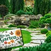 Bin im Garten Metallschild XL in 21x28 cm mit Schmetterling Produktbild-Vorschau 5