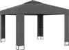 vidaXL Pavillon mit Doppeldach 3 x 3 m Anthrazit Produktbild-Vorschau 1