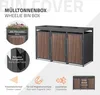 ML-Design Mülltonnenbox 3er mit Pflanzdach, Produktbild-Vorschau 2