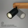 Inbouwspot voor het plafond, 4 lampen, lengte 55 cm, zwart Productafbeelding-voorbeeld 6