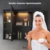 SONNI Jednodverová zrkadlová skrinka 80x60x13cm s dvojitým Náhľad obrázku produktu 10