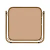 A square-shaped mirror with a gold frame on a white background. Náhľad obrázku produktu