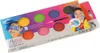 Schrägansicht: Aqua Creative Kinderschminkpalette mit farbigen Schminknäpfchen in schräger Perspektive. Produktbild-Vorschau