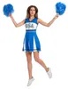 USA-Cheerleaderin Damenkostüm blau-weiß-schwarz - S Produktbild-Vorschau 3