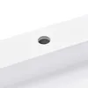 Lavabo in mineralmarmo 120x46x11 cm bianco Anteprima dell’immagine prodotto 12