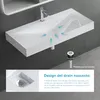 doporro Lavabo da Appoggio o Sospeso Rettangolare 120 cm in Anteprima dell’immagine prodotto 3